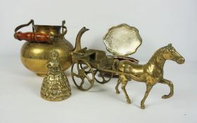 Two Boxes of Brass and Plated Wares