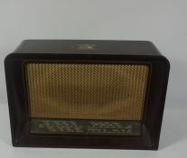 HMV Vintage Radio, 32cm high, 55cm wideCondition reportNot tested, Sold as seen