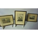 Five Assorted Prints, To include "Melrose" and "Kelso" Abbey, (5)