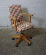 Pine Adjustable Desk Chair, 104cm high