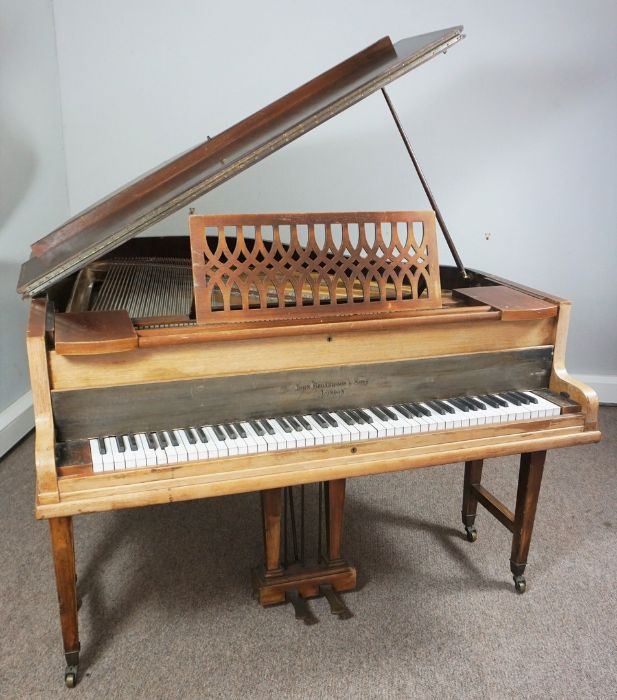 Walnut Cased Baby Grand Piano, By John Broadwood & Sons, Approximately 156cm long - Image 2 of 14