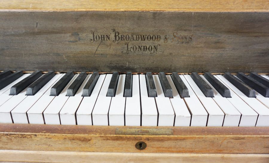 Walnut Cased Baby Grand Piano, By John Broadwood & Sons, Approximately 156cm long - Image 7 of 14