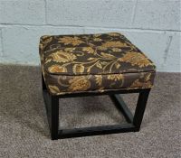 Iron Footstool with decorative covering