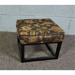 Iron Footstool with decorative covering