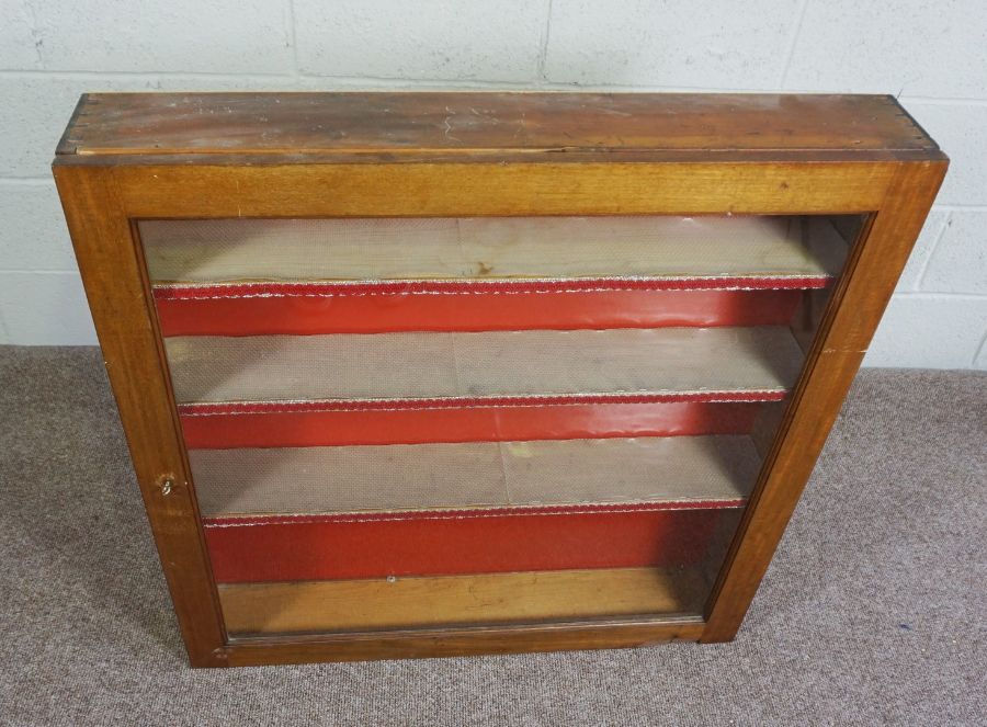 Mahogany Glazed Display Cabinet, Circa 19th Century, Enclosing a shelved interior, Having later wall - Image 3 of 8