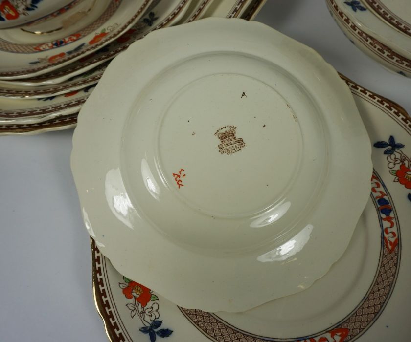 Hancock & Sons Stoke on Trent, Indian Tree Pattern Opaque China Dinner Set, To include Platters, - Image 5 of 5