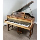 Walnut Cased Baby Grand Piano, By John Broadwood & Sons, Approximately 156cm long