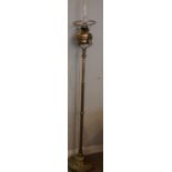 Late Victorian Brass Stand and Oil Lamp, Circa 1700, still in working order