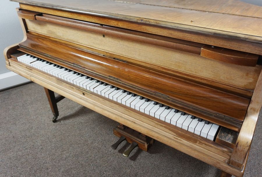 Walnut Cased Baby Grand Piano, By John Broadwood & Sons, Approximately 156cm long - Image 13 of 14