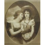 After Richard Cosway, "Mrs Scott & Her Daughter Harriet, Afterwards Duchess of Portland"