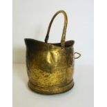 Brass Coal Helmet, 31cm high