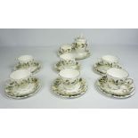 Wedgewood China Tea Service, 20th century, printed with the Beaconsfield pattern, Comprising of