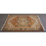 A large handmade Bokhara rug with authenticity from the Mihrab Gallery