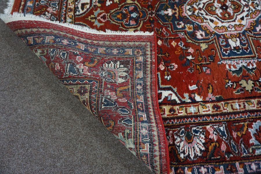 A Large handmade Bokhara rug with authenticity from the Mihrab Gallery - Image 3 of 3