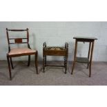 Regency Style Dining Chair, 85cm high, With a Piano Stool, And an Occasional Table (3)