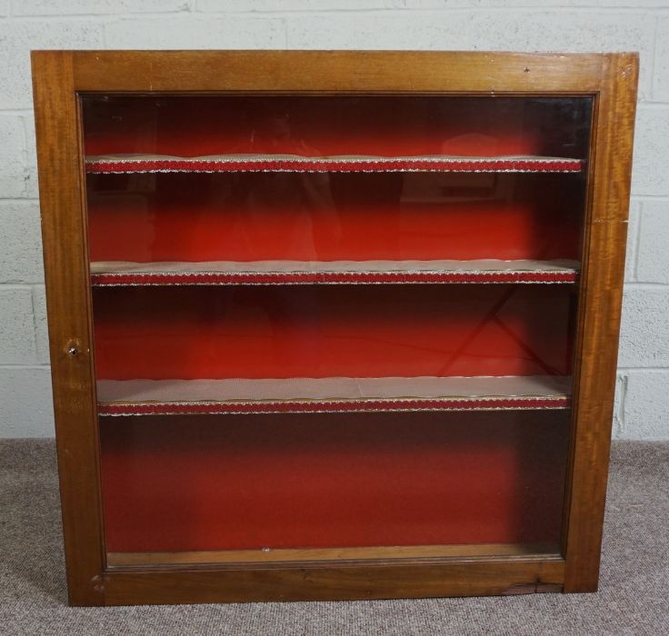 Mahogany Glazed Display Cabinet, Circa 19th Century, Enclosing a shelved interior, Having later wall - Image 2 of 8