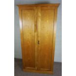 Oak Hall Wardrobe, Circa Early 20th Century, Having two doors, 190cm high, 102cm wide, 50cm deep