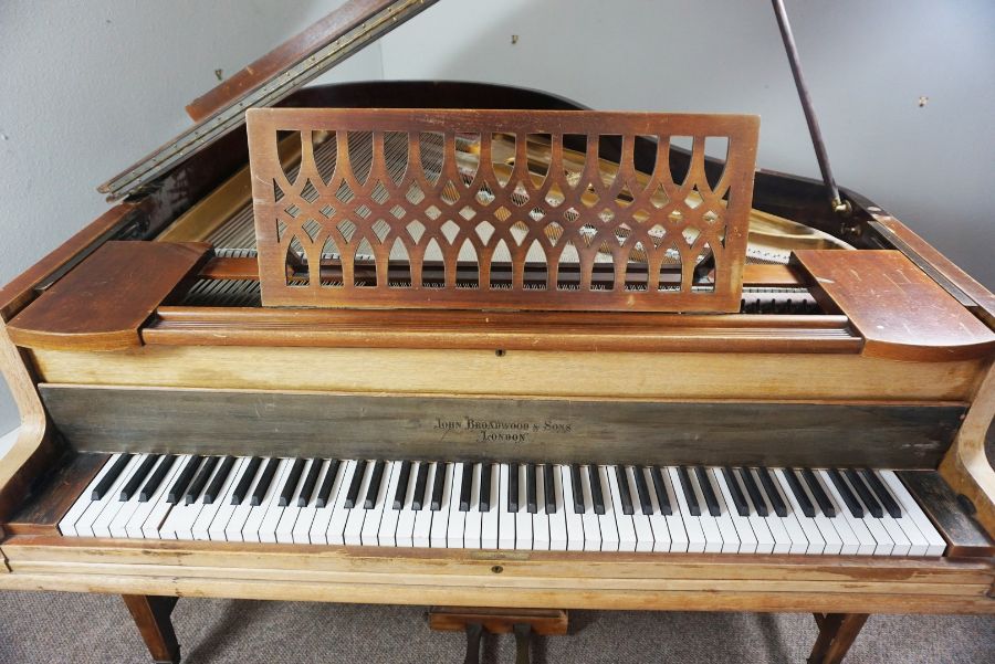 Walnut Cased Baby Grand Piano, By John Broadwood & Sons, Approximately 156cm long - Image 11 of 14