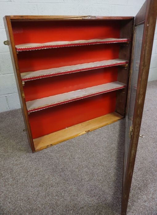 Mahogany Glazed Display Cabinet, Circa 19th Century, Enclosing a shelved interior, Having later wall - Image 4 of 8