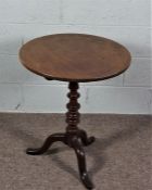 Snap Top Mahogany Table, Late 19th Century Snap Top Table