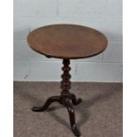 Snap Top Mahogany Table, Late 19th Century Snap Top Table