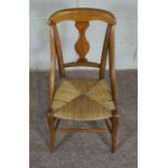 Childs Wicker Chair, made in Mellerstain 1965