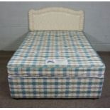 Divan Double Bed, 150cm long