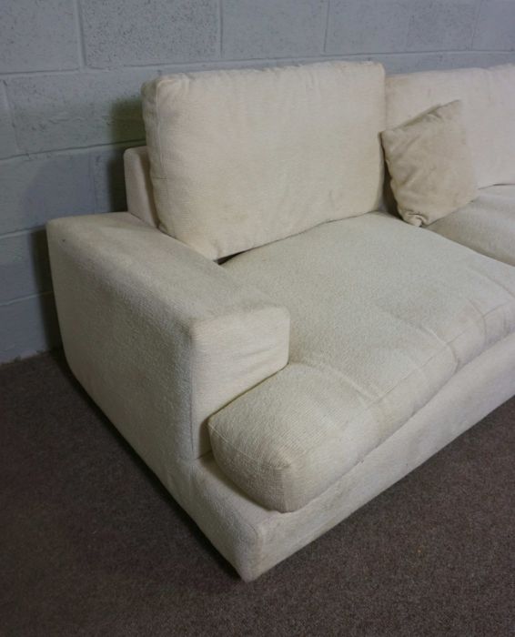 A modern three seat sofa - Image 2 of 2
