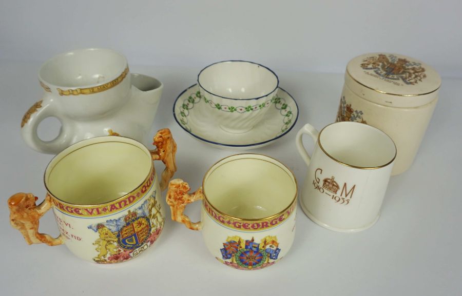 A small quantity of commemorative china including a Paragon ware 1937 Coronation two handled cup and - Image 2 of 4