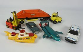 Collection of Dinky, Corgi and Matchbox Model Vehicles, To include The Beatles Yellow Submarine,