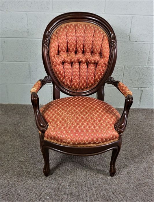 Queen Anne Style Walnut Dining Chair, Walnut Chair with decorative carvings, Circa 19th Century - Image 2 of 2