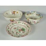 Royal Crown Derby "Derby Posies" Bowl, 16cm high, With a Minton Floral Bowl, And a Royal Worcester