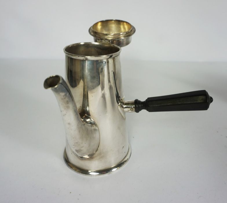 Silver Plate 4 Piece Tea and Coffee Service comprising of Tea Pot, Coffee Pot with wooden handle, - Image 2 of 3