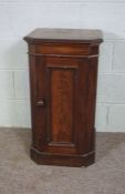 A mahogany bedside cabinet, 19th century, with a single cabinet door, 76cm high, 41cm wide