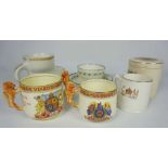 A small quantity of commemorative china including a Paragon ware 1937 Coronation two handled cup and