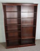 A large open bookcase, modern 184 cm high, 137 cm wide