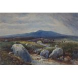 School of Tom Scott (1854-1927) A highland landscape, watercolour, indistinctly inscribed LL Tom