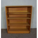 A modern open bookcase with four shelves, by Herbert E Gibbs