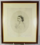 A 19th century engraving of a seated boy, together with two other portrait prints, various sizes (