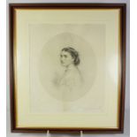 A 19th century engraving of a seated boy, together with two other portrait prints, various sizes (