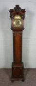 A small mahogany cased longcase timepiece, in George II style and inscribed Tompion, late 19th or