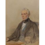 George Richmond RA (28 March 1809 – 19 March 1896) Portrait of Samuel Evans watercolour, 34 x