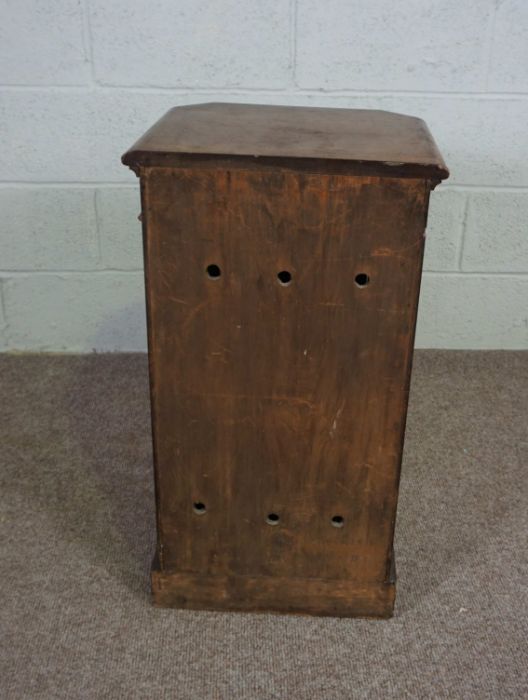 A mahogany bedside cabinet, 19th century, with a single cabinet door, 76cm high, 41cm wide - Image 4 of 4