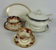 Assorted ceramics, including a Spode ‘Golden Bracelet’ creamware part dinner service, and Royal