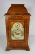 A George II style walnut cased bracket clock, with paper label for W.Drury, Sussex, circa 1910, with
