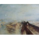 AfterJ.M.W. Turner, Rain, Steam & Speed - The Great Western Railway, A coloured print, together with