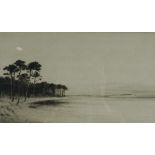 Johnstone Baird, British (1872-1935) Christchurch Bay,  etching, signed LR in pencil:Johnstone Baird