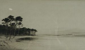 Johnstone Baird, British (1872-1935) Christchurch Bay,  etching, signed LR in pencil:Johnstone Baird