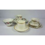 A quantity of china, including a Royal Vale part tea service, decorated with fruit, a Royal