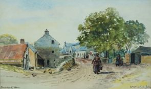 William Heatlie, British, (1848 - 1892), Townhead, Stow, watercolour, signed LR: Wm. Heatlie, 15 x